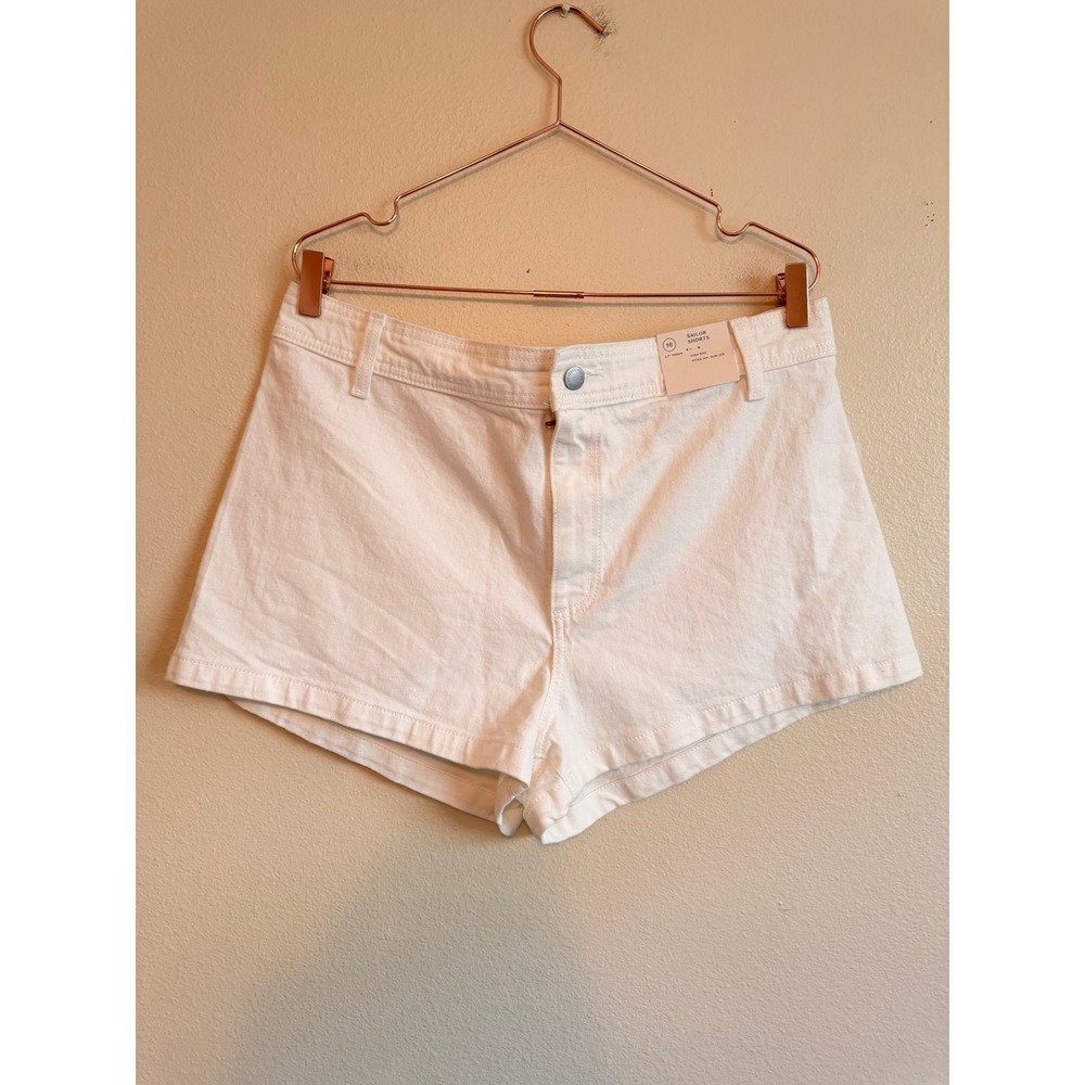 Universal Thread Sailor Shorts Women 16 White High Rise Denim Summer Casual
